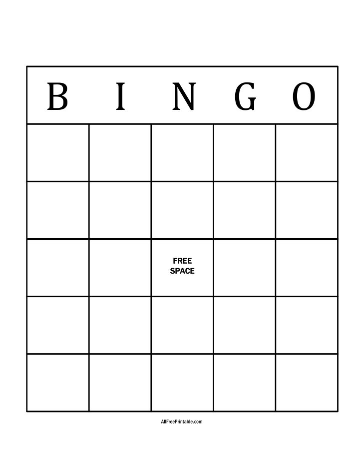 Blank Bingo Board Printable Sale Retailers Www debomon