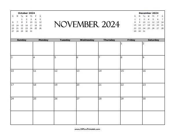 November 2024 Calendar