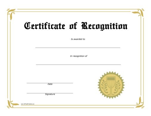 Free Printable Award Certificates