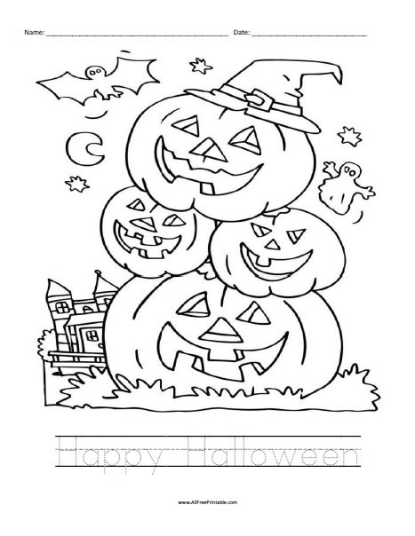 Halloween Worksheet | Free Printable