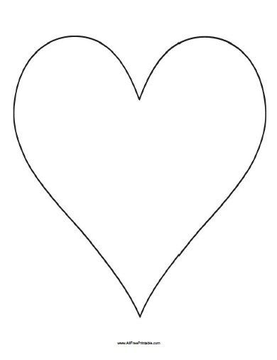 Free Large Heart Template To Print