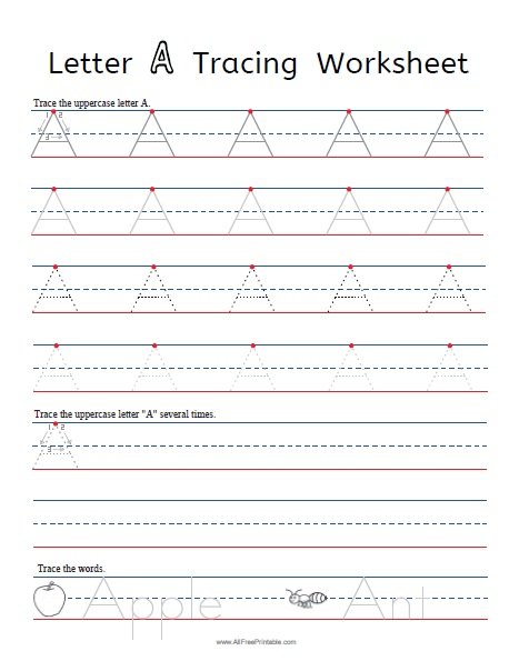 printable letter tracing worksheets