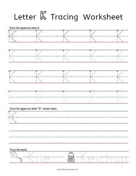 letter-k-tracing-worksheets-free-printable