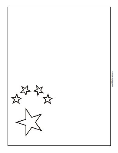 China Flag Coloring Page | Free Printable