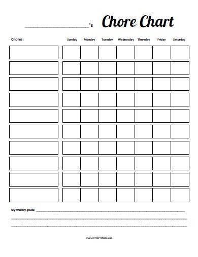 free printable reward chart template