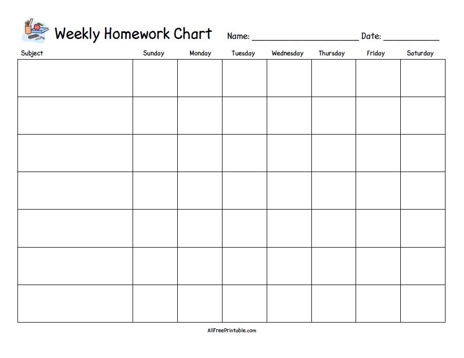 Homework, Homework Chart, Homework Planner, Homework Sign