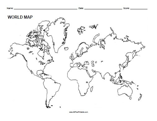 Free Printable World Map Map Of The Usa With State Names