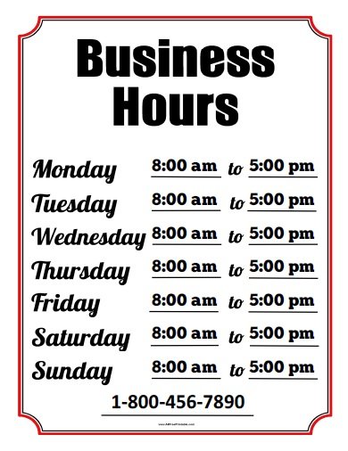 business signs templates