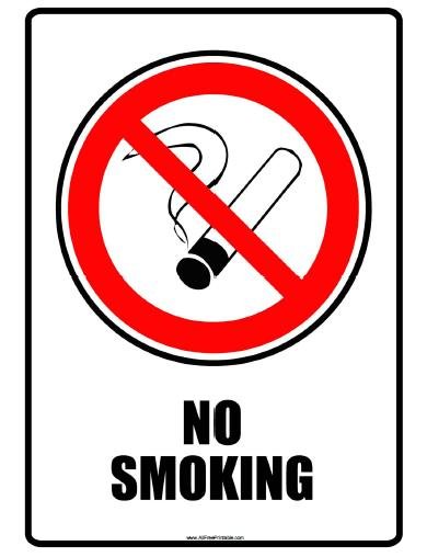 No Smoking Sign Free Printable