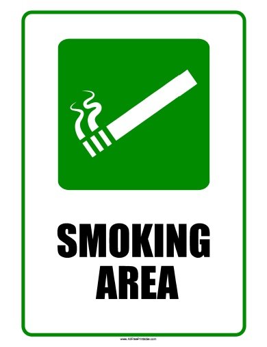 a4 no smoking signs to print