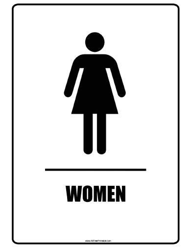 Women Restroom Signs Free Printable AllFreePrintable com