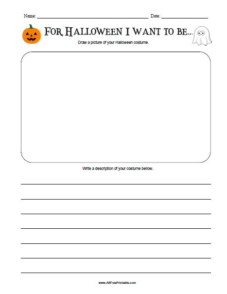 Free Printable For Halloween I Want To Be