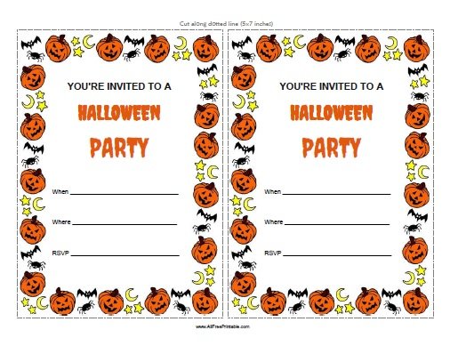 EDITABLE Halloween Invitation  Halloween Invitations – OhHappyPrintables