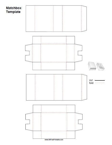 rectangle box template printable