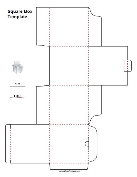 rectangle box template printable