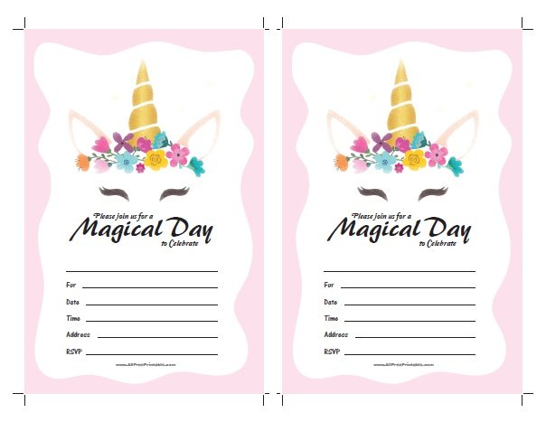 Unicorn invitations deals