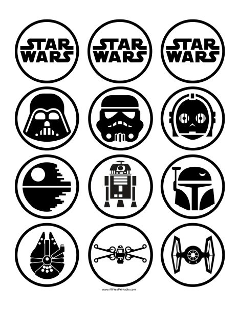 Star Wars Cupcake Toppers Free Printable