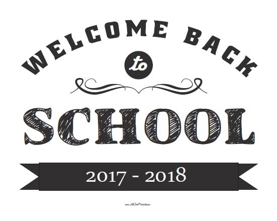 welcome back sign printable