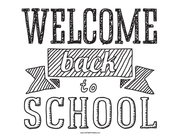 welcome back sign printable