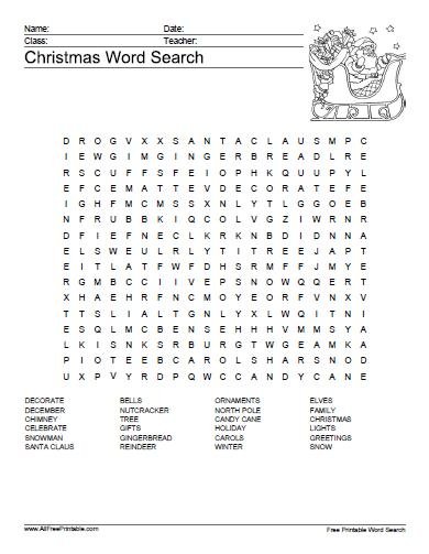 word search free printable