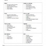Bug Out Bag Checklist - Free Printable - AllFreePrintable.com