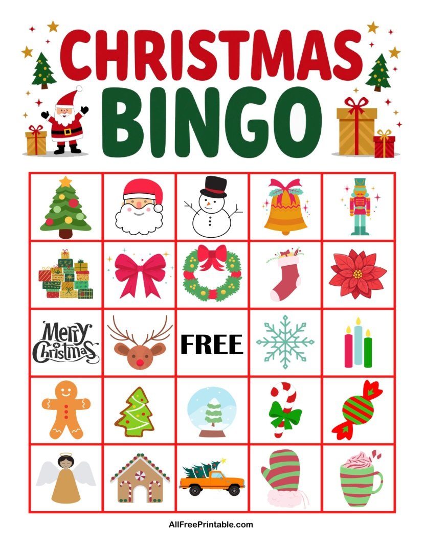 Free Printable Christmas Bingo Game