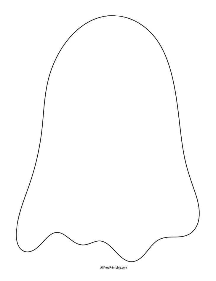 Free Printable Blank Ghost Template