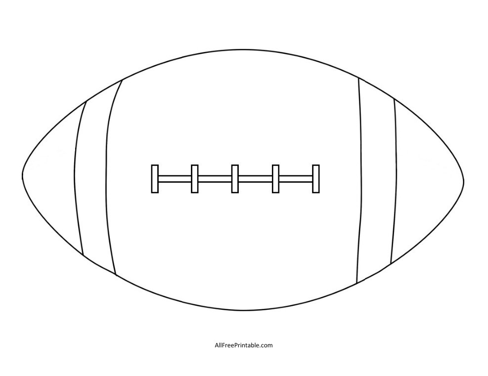 Print Football Template Free Printable