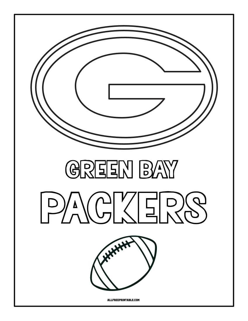 Free Printable Green Bay Packers Logo Coloring Page