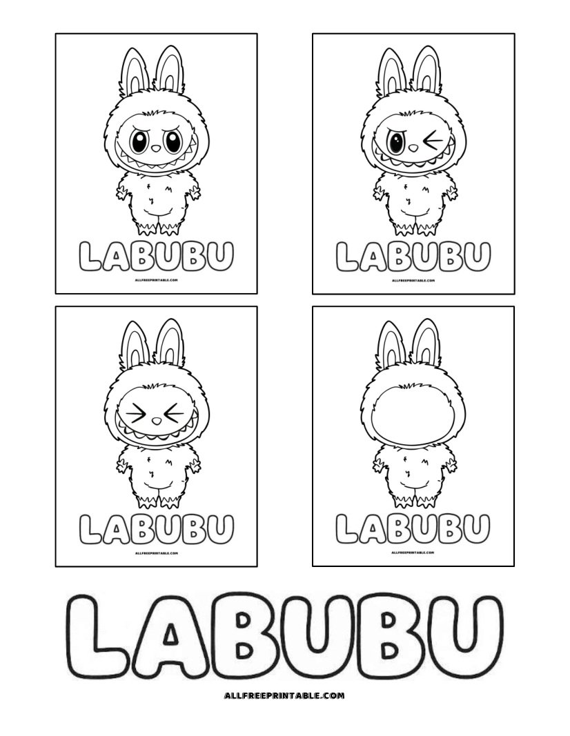 Free Printable Labubu Coloring Pages Free Printable Labubu Coloring Pages