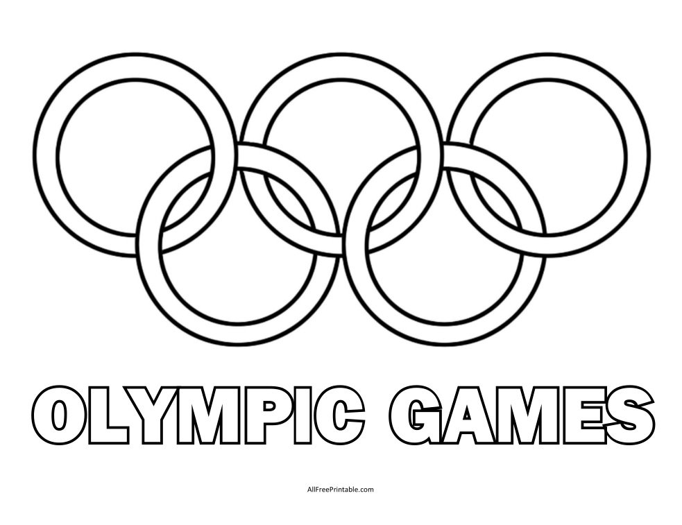 Free Printable Olympic Games Coloring Page
