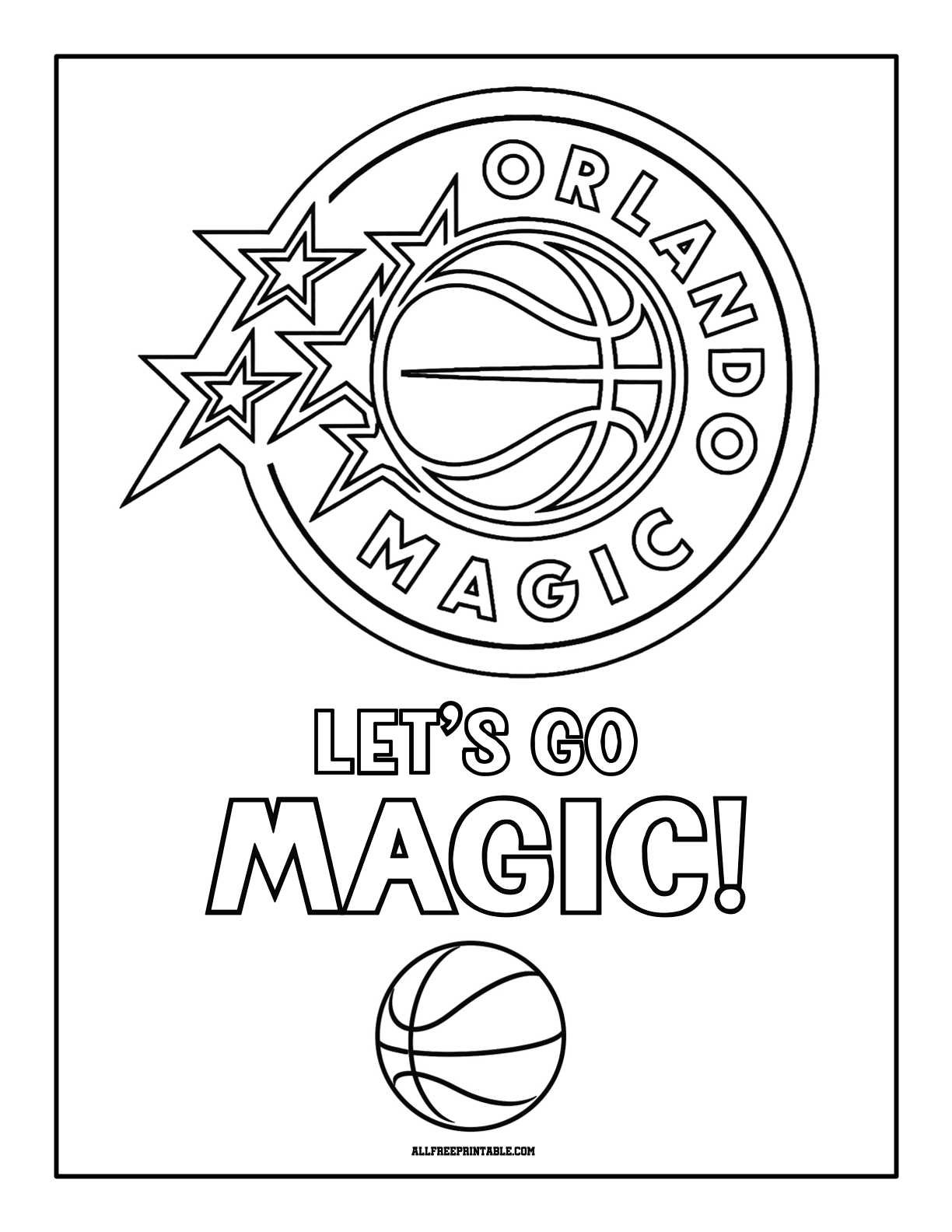 Free Printable Orlando Magic Logo Coloring Page Free Printable Orlando Magic Logo Coloring Page