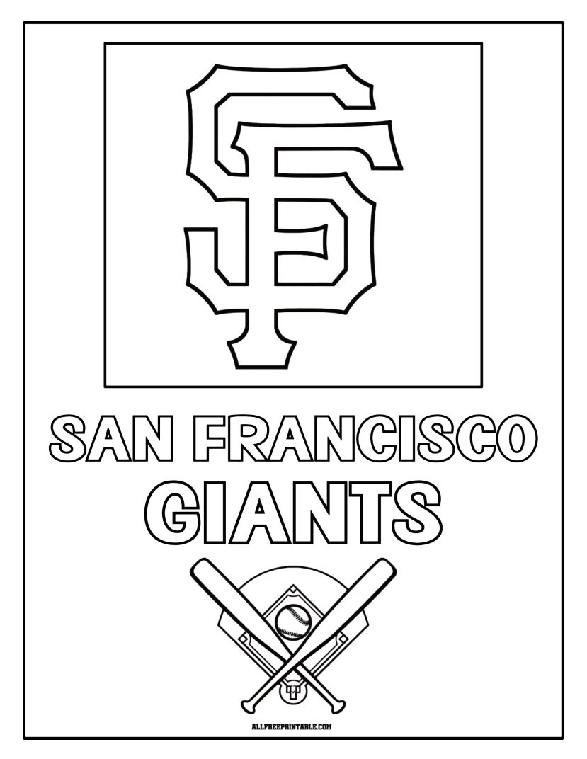 Free Printable San Francisco Giants Cap Logo Coloring Page Free Printable San Francisco Giants Cap Logo Coloring Page