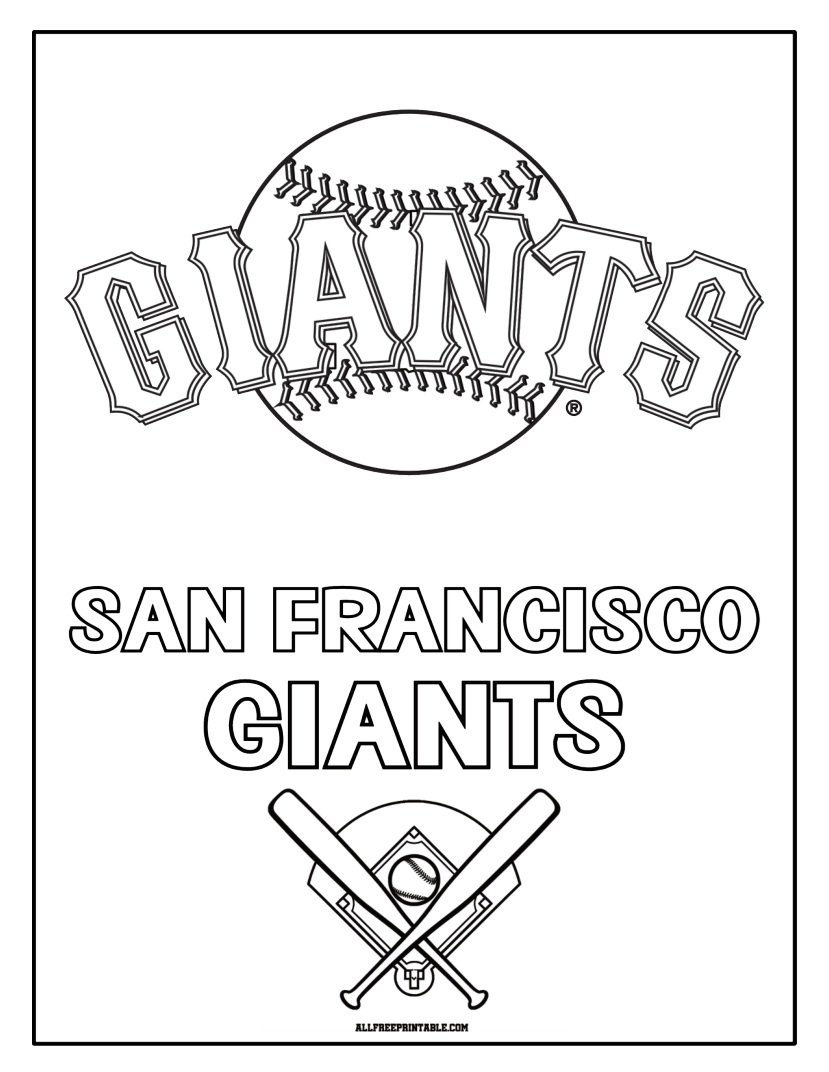 Free Printable San Francisco Giants Logo Coloring Page