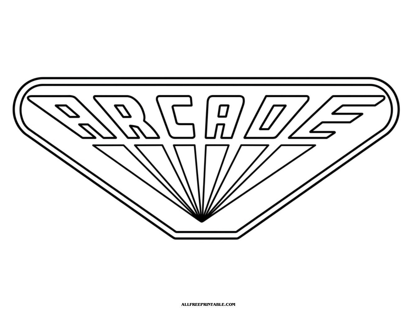 Free Printable Stranger Things Palace Arcade Sign Coloring Page PDF