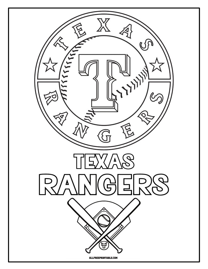 Free Printable Texas Rangers Logo Coloring Page Free Printable Texas Rangers Logo Coloring Page