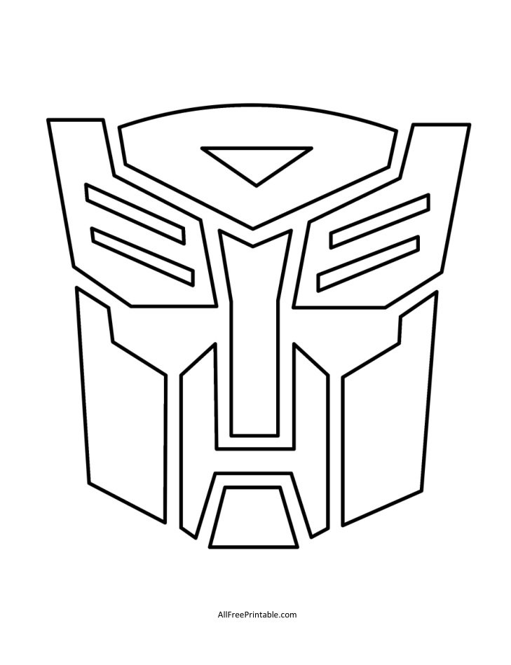 Free Printable Transformers Autobots Logo Template