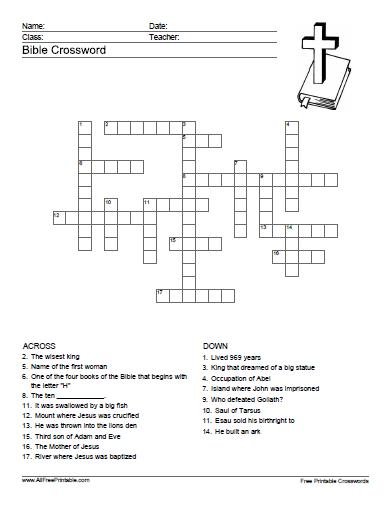 Crossword Free Printable - Wall Mounted Crossword Puzzles Free
