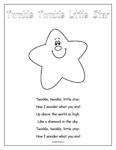 Free Printable Twinkle Twinkle Little Star