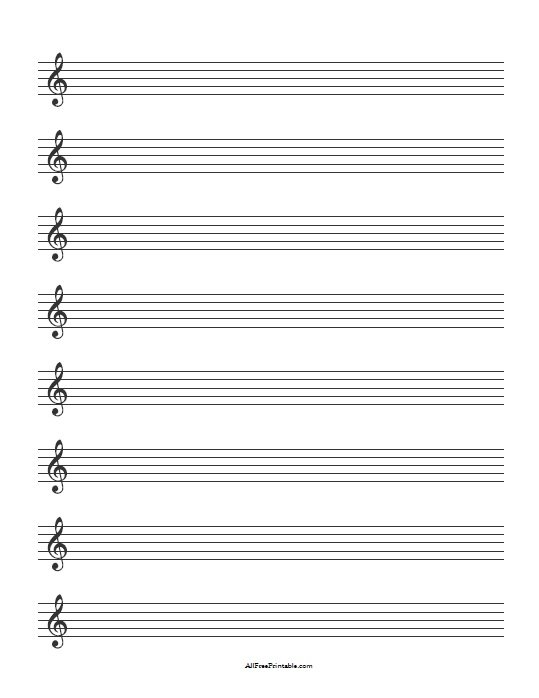 Free Printable Blank Sheet Music