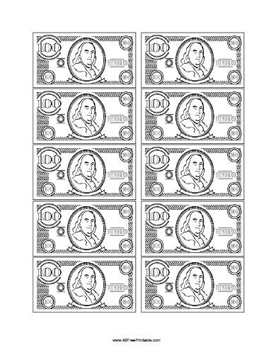 Money – Free Printable