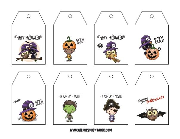 Gift Tags for Halloween