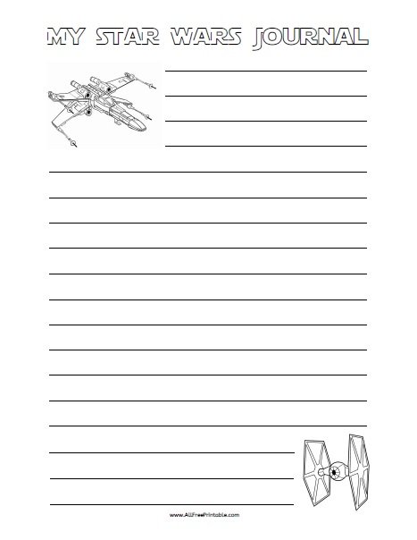 Free Printable Star Wars Writing Paper