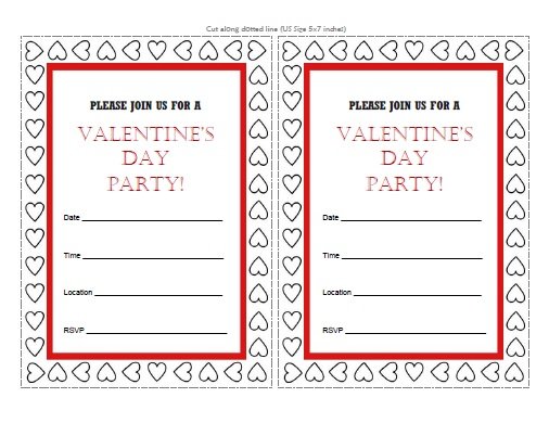 Free Printable Valentine's Day Party Invitations