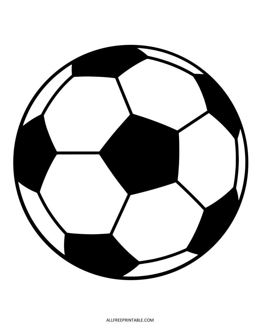 Free Printable Soccer Ball Party Decoration Template PDF