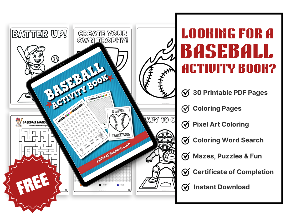 What’s Inside This Baseball Activity Book Bundle
