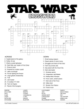 Star Wars Day Crossword