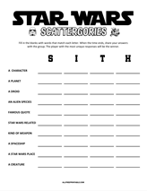 Scattergories