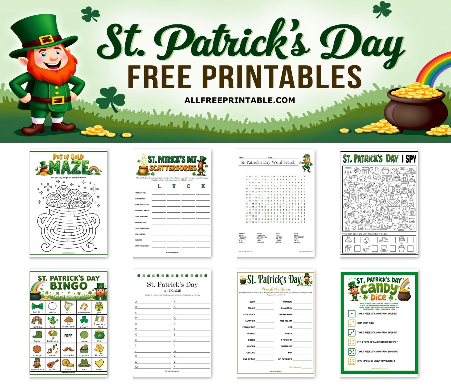 St. Patrick's Day Free Printables