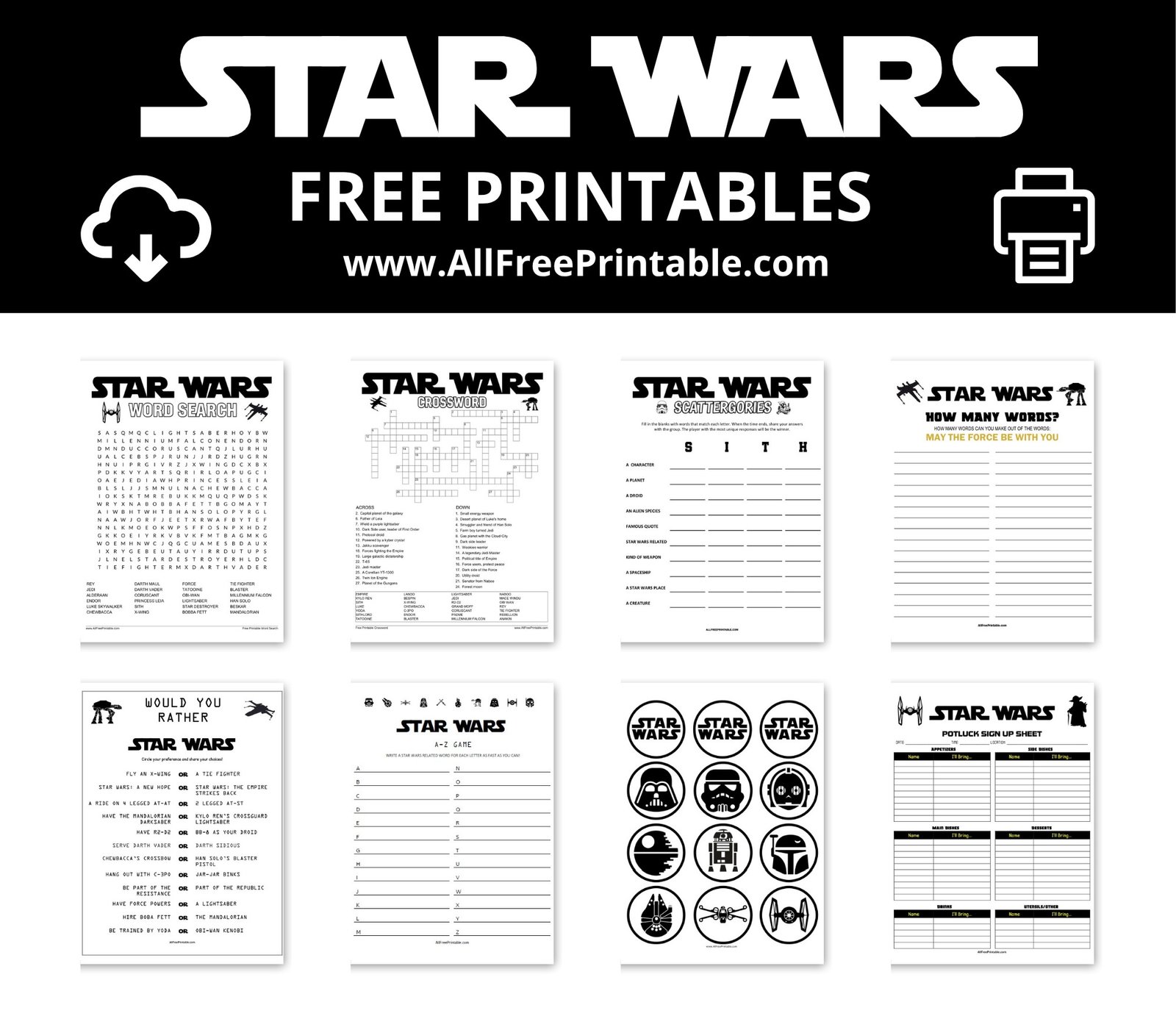 Star Wars Free Printables Star Wars Free Printables